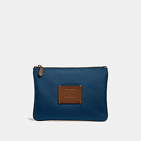 COACH MULTIFUNCTIONAL POUCH - BRIGHT NAVY - F32174