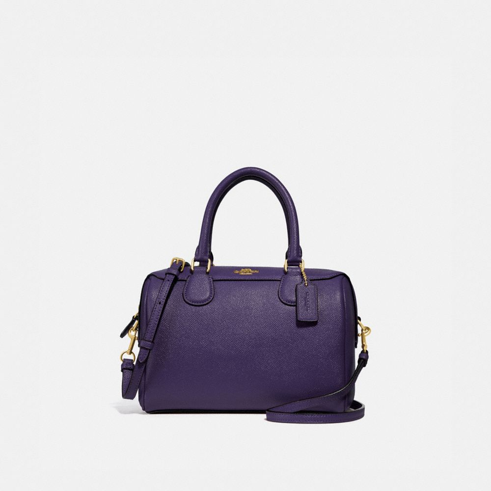 COACH F32202 Mini Bennett Satchel DARK PURPLE/IMITATION GOLD