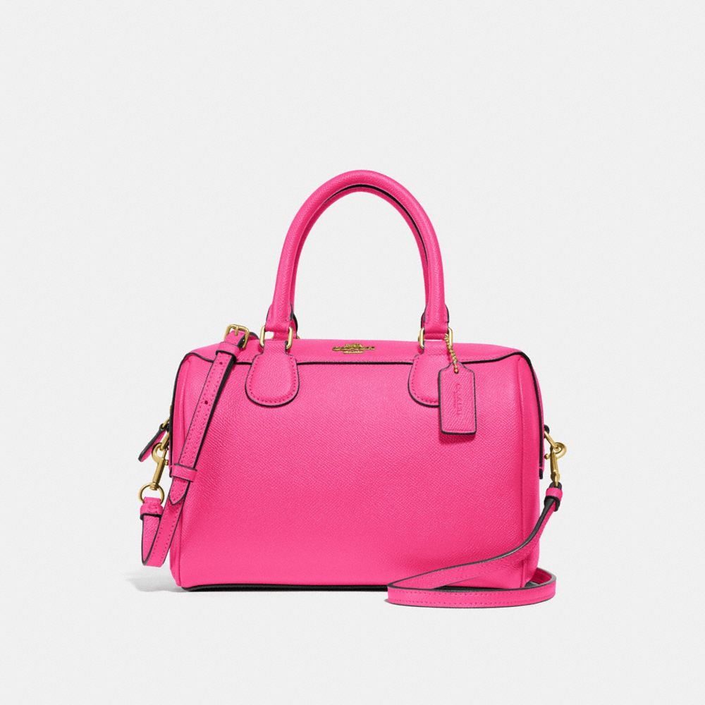 MINI BENNETT SATCHEL - PINK RUBY/GOLD - COACH F32202