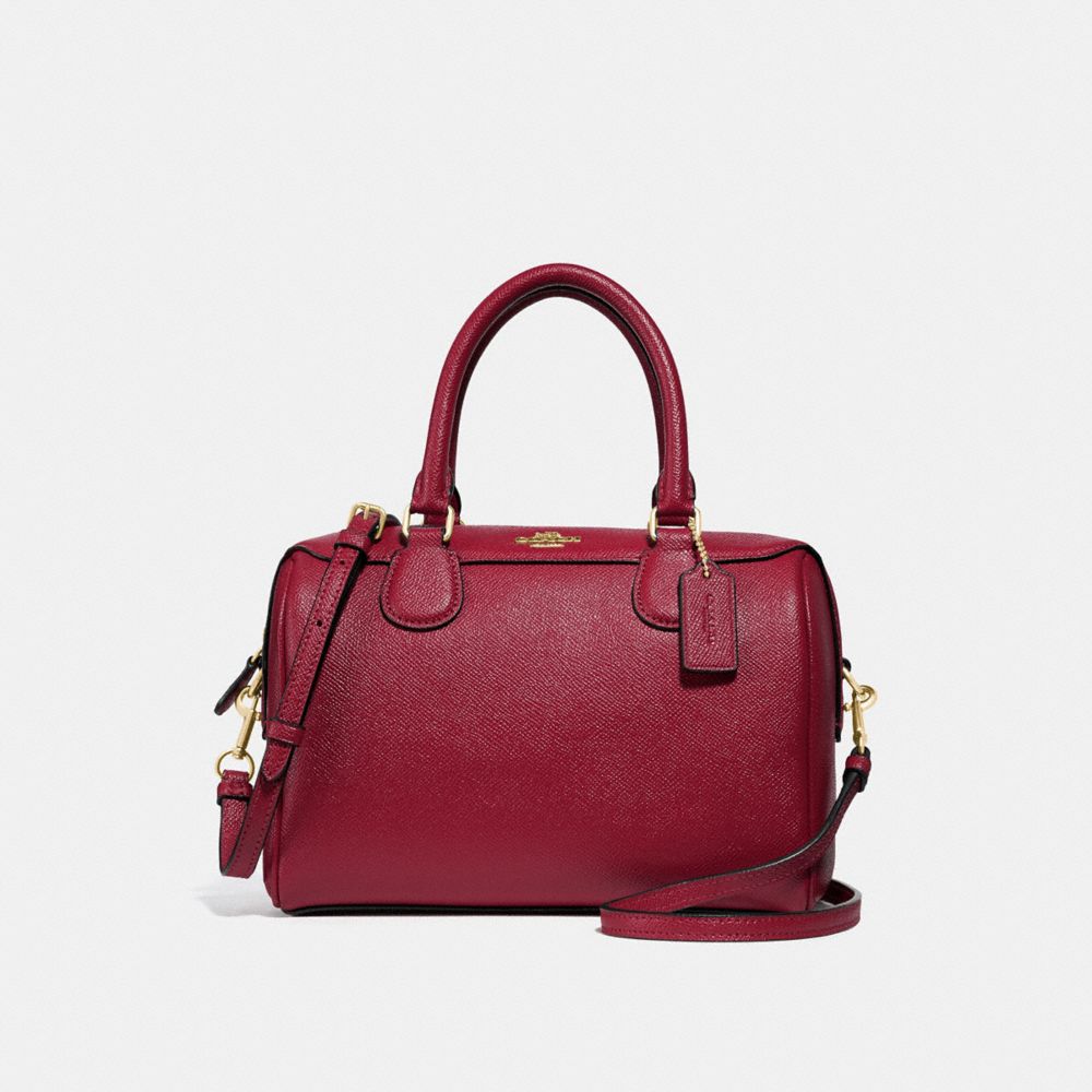 COACH F32202 Mini Bennett Satchel CHERRY /LIGHT GOLD