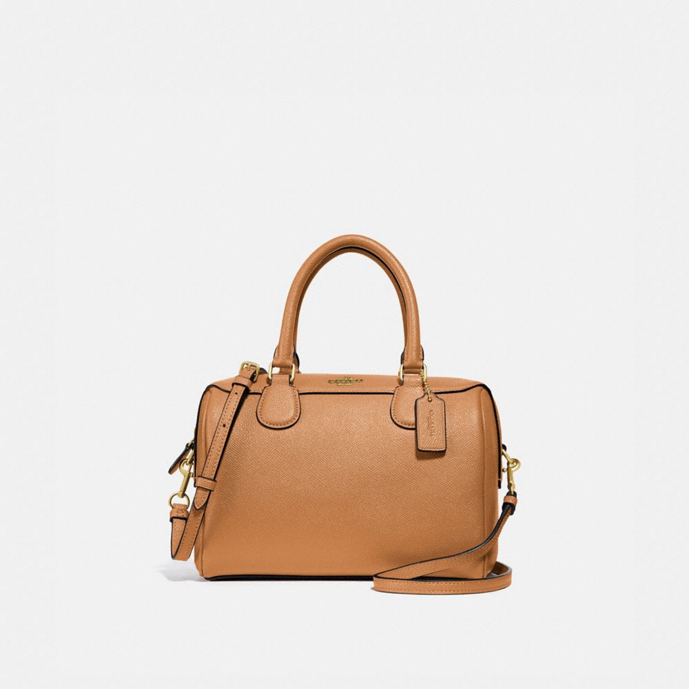 MINI BENNETT SATCHEL - LIGHT SADDLE/LIGHT GOLD - COACH F32202