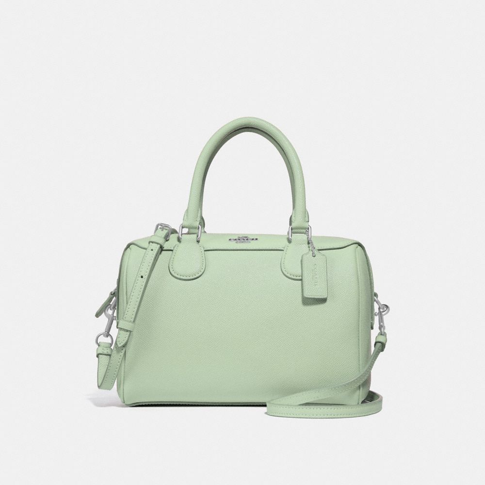 COACH F32202 Mini Bennett Satchel PALE GREEN/SILVER