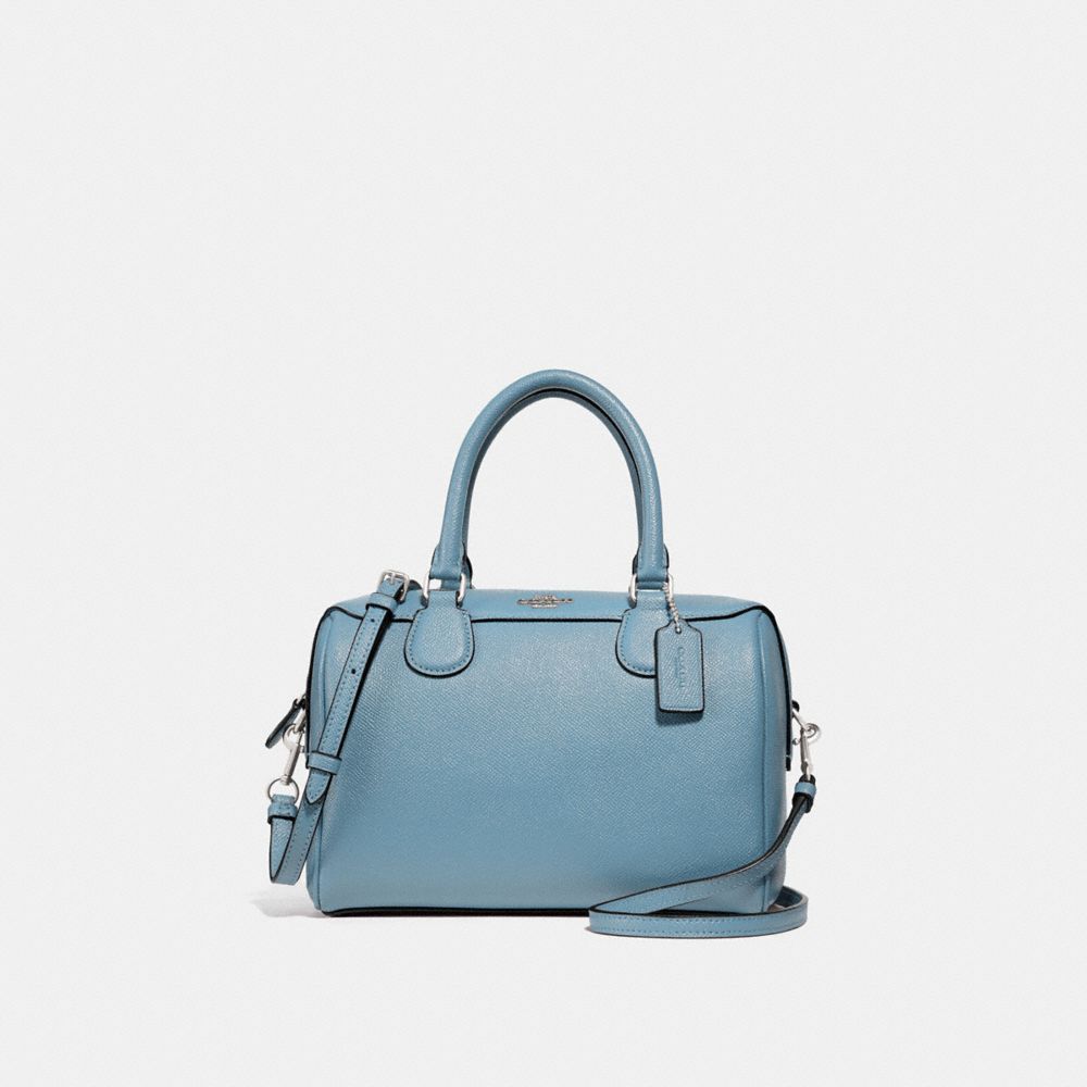 MINI BENNETT SATCHEL - F32202 - CORNFLOWER/SILVER