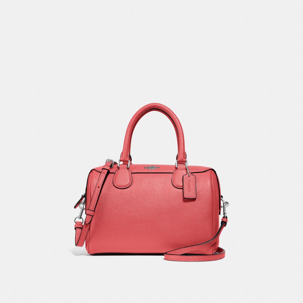 MINI BENNETT SATCHEL - CORAL/SILVER - COACH F32202