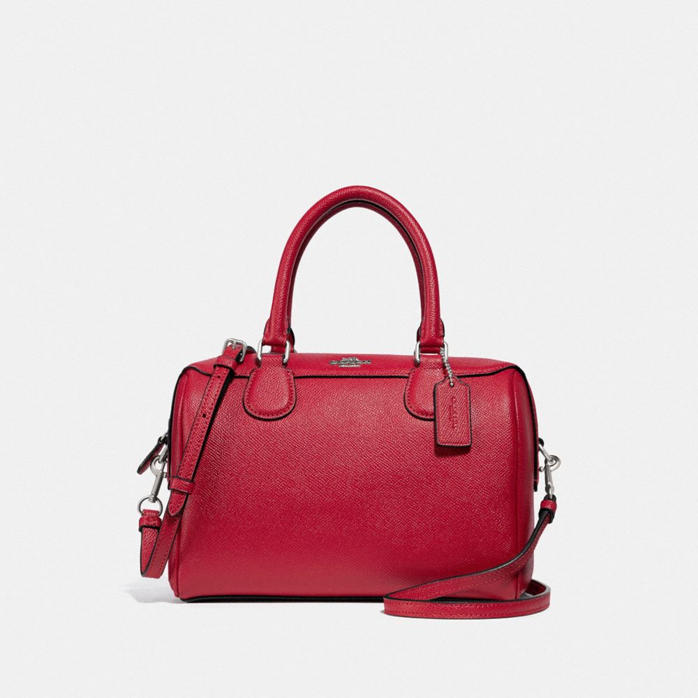 MINI BENNETT SATCHEL - BRIGHT CARDINAL/SILVER - COACH F32202