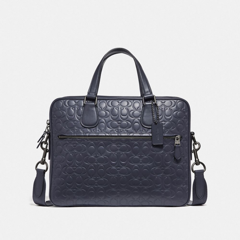 COACH F32210 HUDSON 5 BAG IN SIGNATURE LEATHER QB/MIDNIGHT NAVY