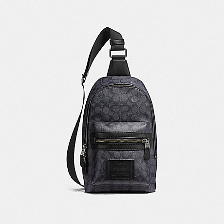 COACH ACADEMY PACK IN SIGNATURE CANVAS - QB/CHARCOAL - F32217