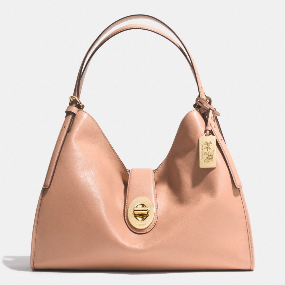 COACH F32221 Madison Carlyle Shoulder Bag In Leather  LIGHT GOLD/ROSE PETAL