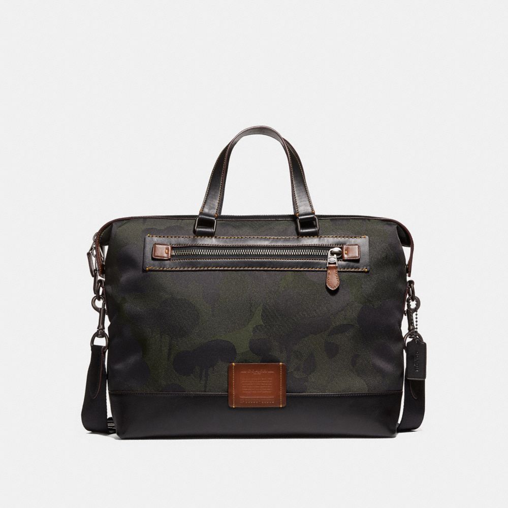 ACADEMY HOLDALL WITH WILD BEAST PRINT - MILITARY/BLACK COPPER FINISH - COACH F32253