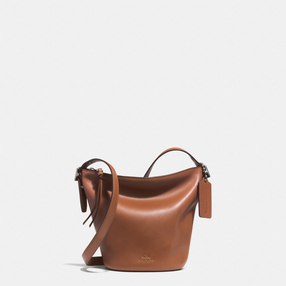 COACH BLEECKER MINI DUFFLE BAG IN GLOVE TANNED LEATHER - AKTAN - F32281