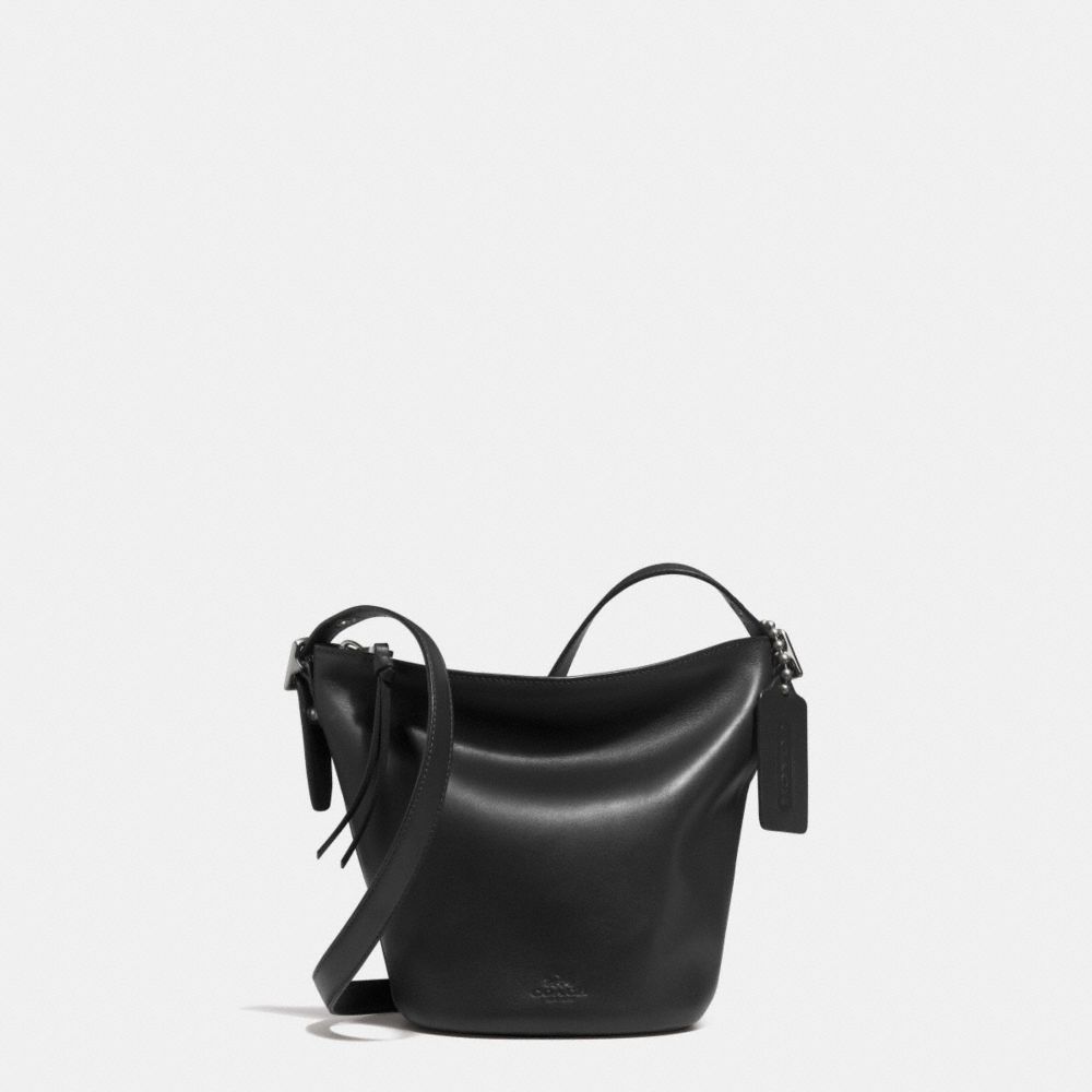 COACH F32281 Bleecker Mini Duffle Bag In Glovetanned Leather AMBER/BLACK