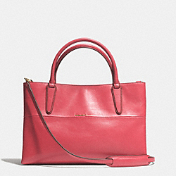 SOFT BOROUGH BAG IN NAPPA LEATHER - GOLD/LOGANBERRY - COACH F32291