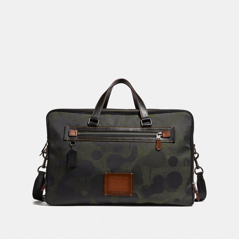 ACADEMY WEEKENDER WITH WILD BEAST PRINT - JI/MILITARY - COACH F32302