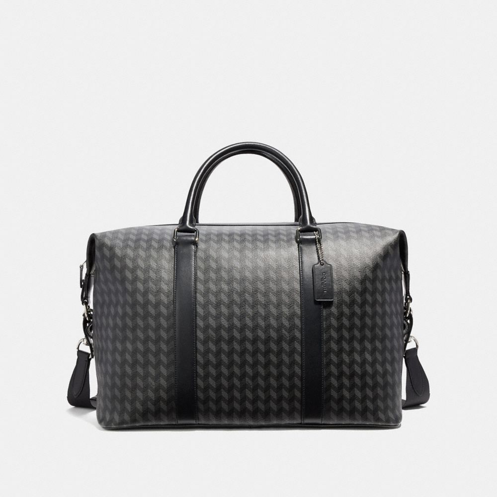 VOYAGER BAG WITH HERRINGBONE PRINT - COACH f32308 - NINI7