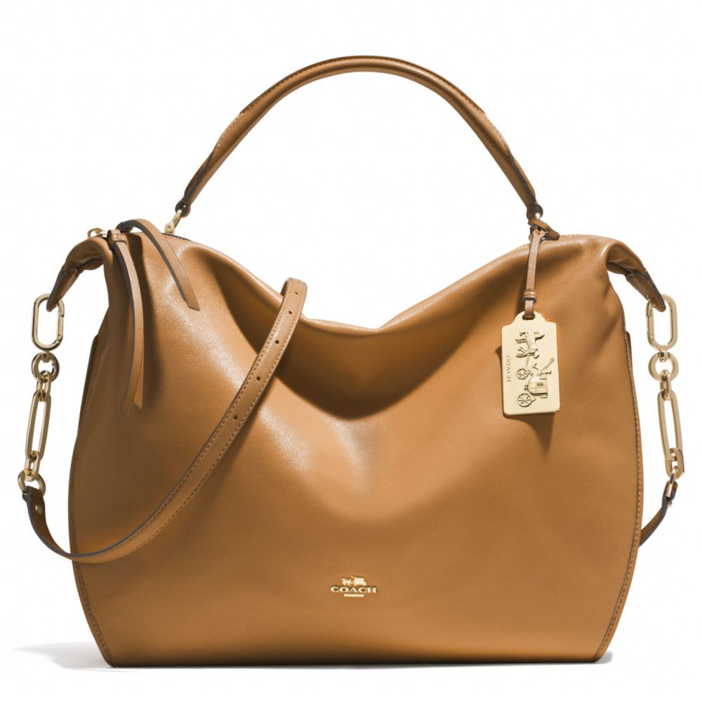 MADISON XL LEATHER SMYTHE SATCHEL - LID0E - COACH F32330