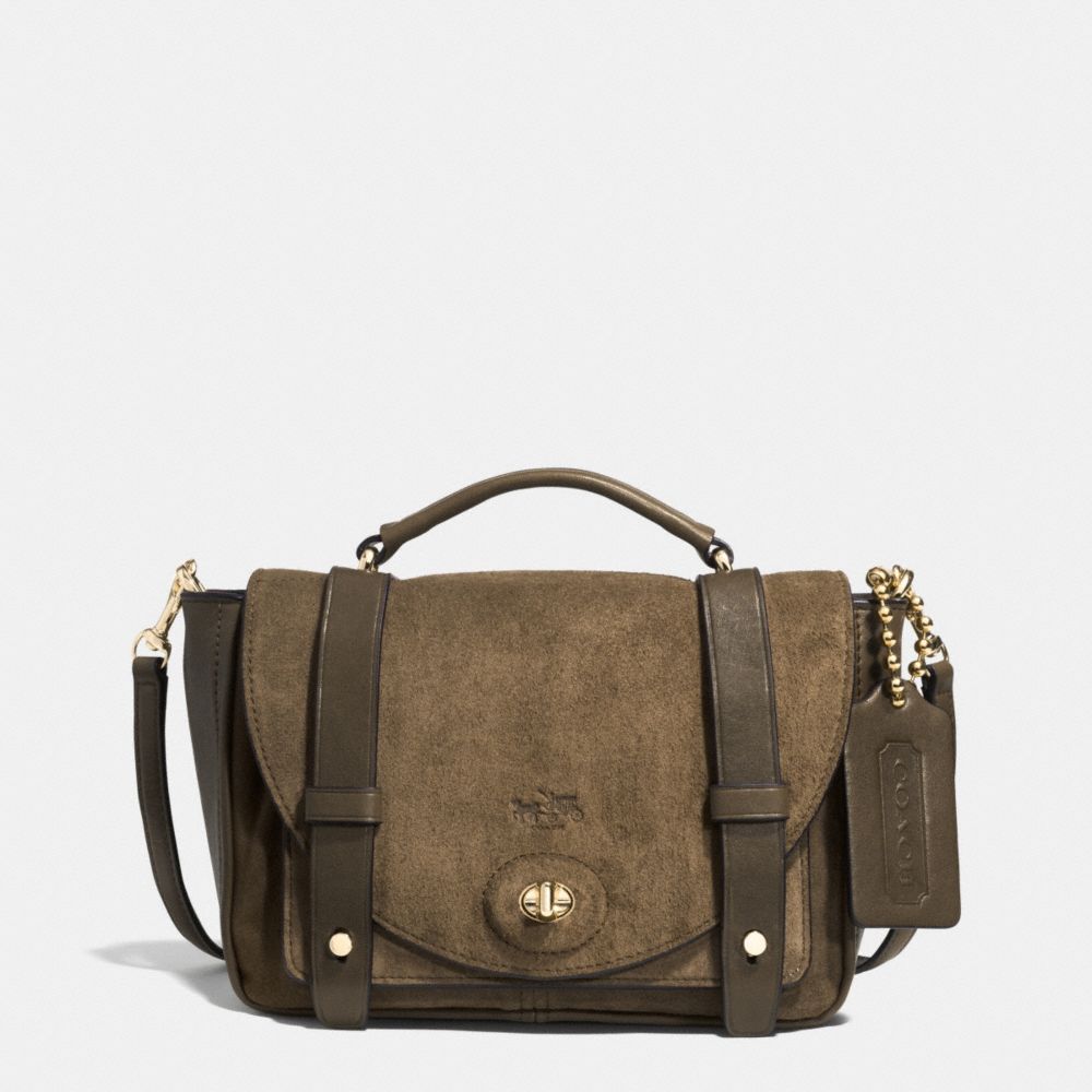 BLEECKER SUEDE WITH LEATHER MINI BROOKLYN MESSENGER - GDD1Z - COACH F32376