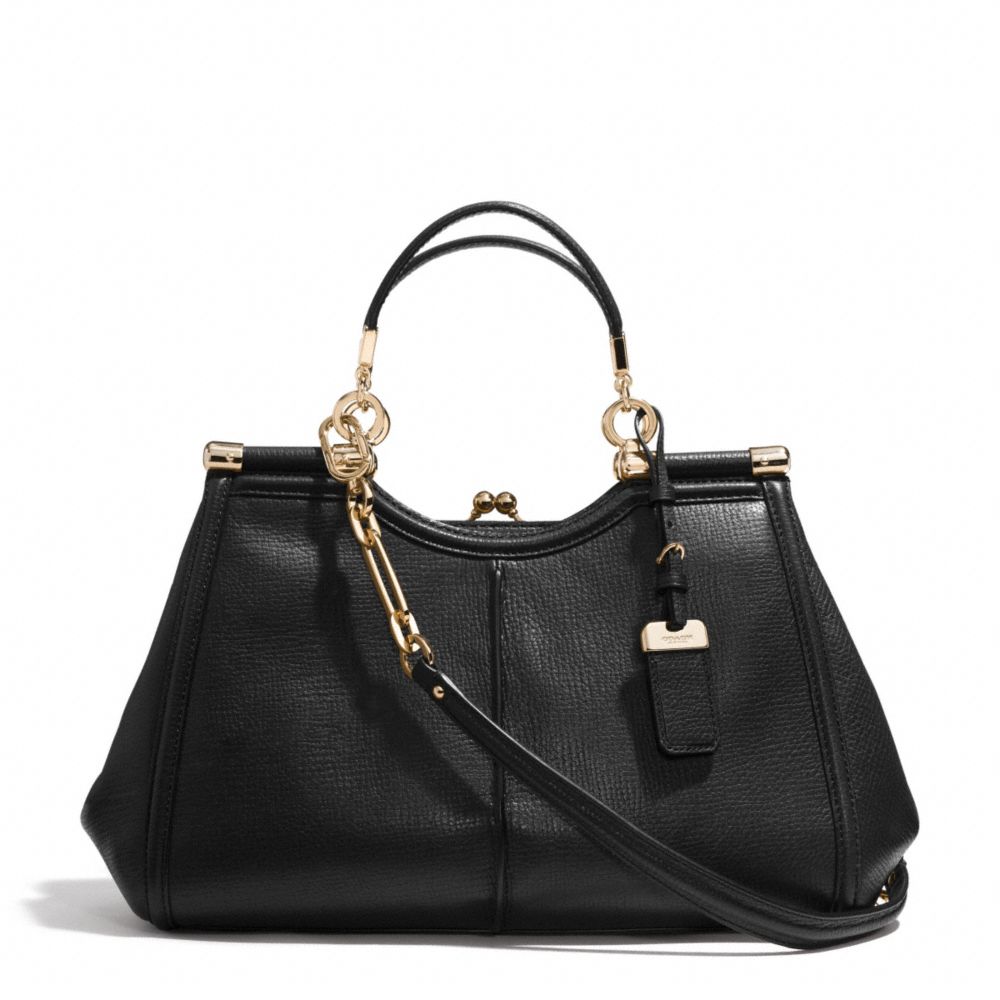 COACH Madison Pinnacle Carrie Satchel in Textured Leather