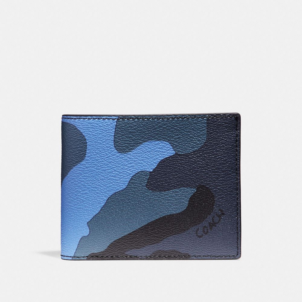 3-IN-1 WALLET WITH CAMO PRINT - COACH f32438 - Dusk Multi