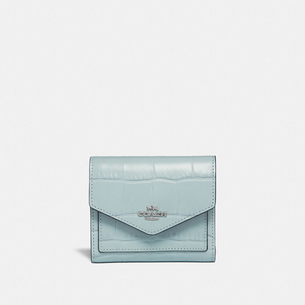 COACH SMALL WALLET - SKY/SILVER - F32486