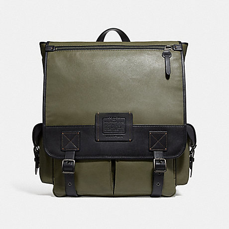 COACH SCOUT BACKPACK - ARMY GREEN/BLACK COPPER FINISH - F32572