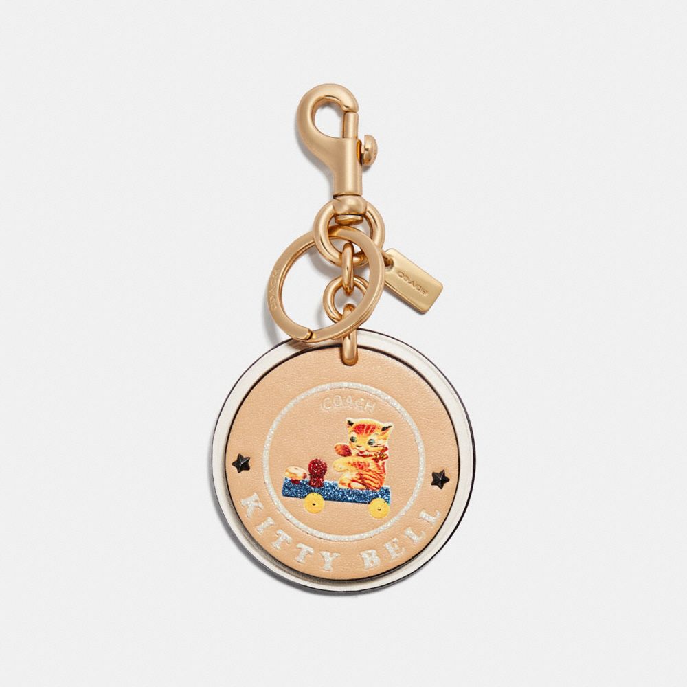 KITTY BELL BAG CHARM - MULTI/GOLD - COACH F32658