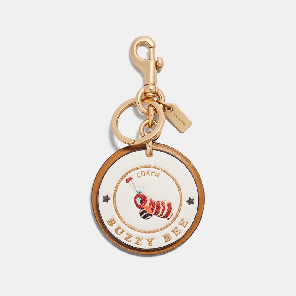 BUZZY BEE BAG CHARM - COACH f32660 - MULTI/GOLD