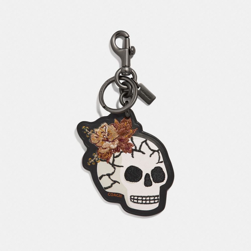 SKULL BOUQUET BAG CHARM - F32697 - MULTI/BLACK