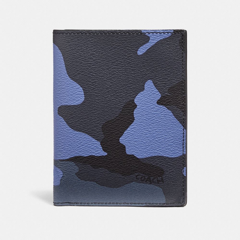 PASSPORT CASE WITH CAMO PRINT - f32751 - Dusk Multi