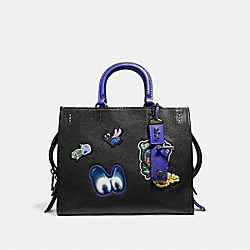 COACH F32793 Disney X Coach Rogue With Patches BLACK/BLACK COPPER