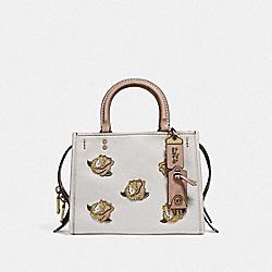 COACH F32876 - ROGUE 25 WITH ROSE APPLIQUE B4/CHALK