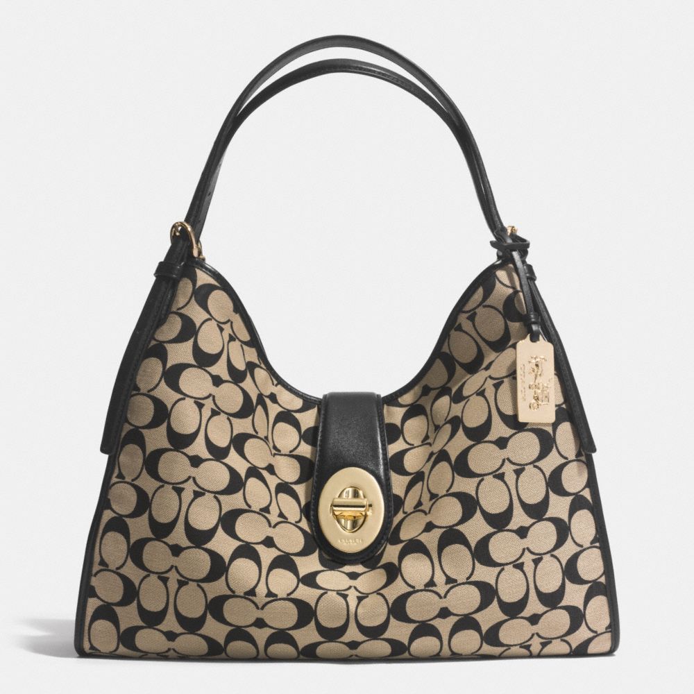 COACH MADISON CARLYLE SHOULDER BAG IN PRINTED SIGNATURE -  LID80 - f32907