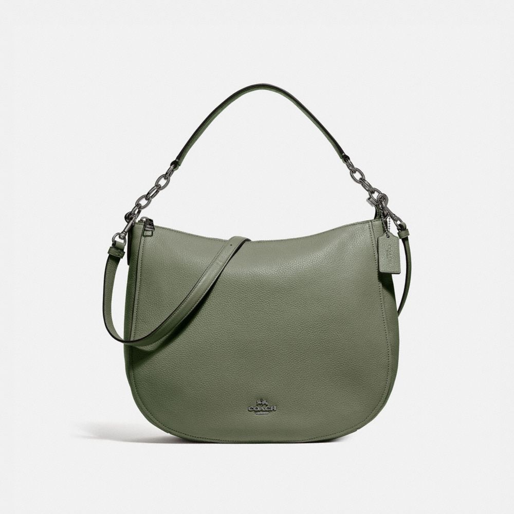 COACH CASSIDY HOBO - SURPLUS/DARK GUNMETAL - f33000