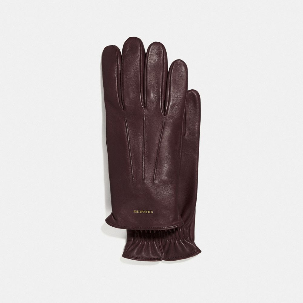 COACH F33083 - TECH NAPA GLOVES MAHOGANY