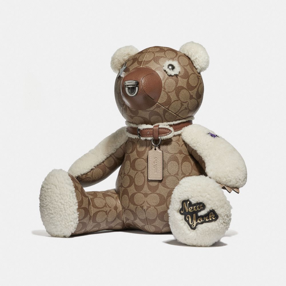 MIXED MOTIF BEAR - KHAKI MULTI - COACH F33362