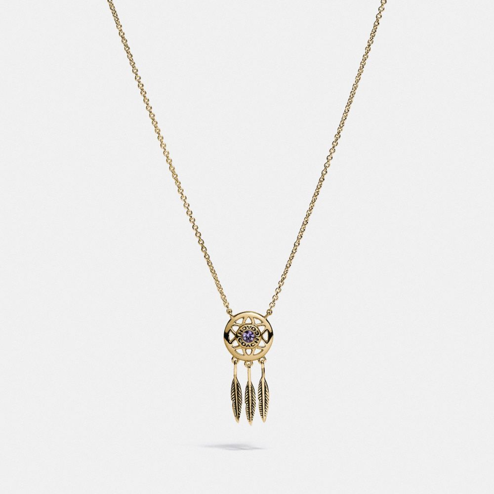 COACH F33384 - DREAM CATCHER NECKLACE MULTI/GOLD