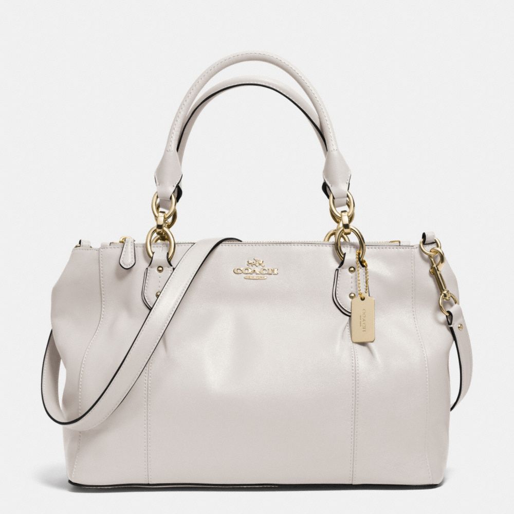 COLETTE LEATHER CARRYALL - f33447 - IM/IVORY