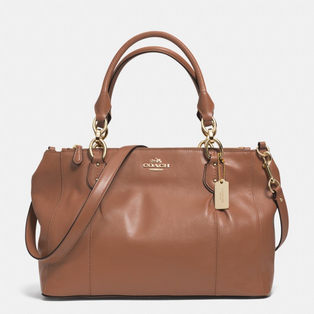 COLETTE LEATHER CARRYALL - IM/SADDLE - COACH F33447