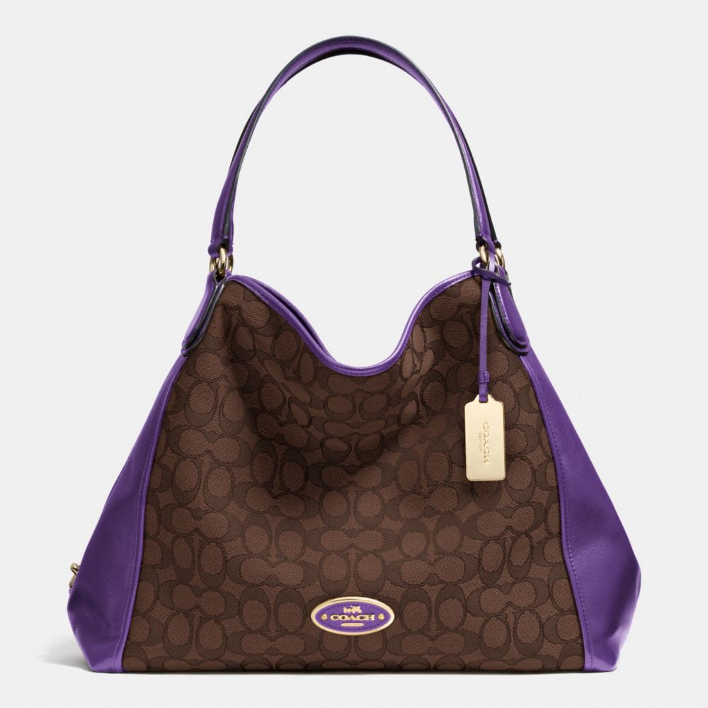 COACH F33523 - EDIE SHOULDER BAG IN SIGNATURE  LIDK7