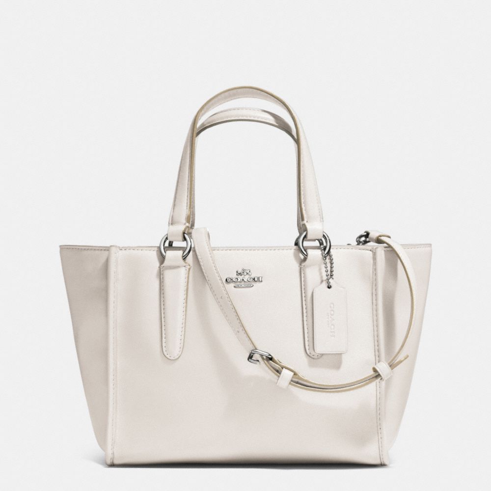 COACH CROSBY MINI CARRYALL IN SMOOTH LEATHER -  SILVER/CHALK - f33537