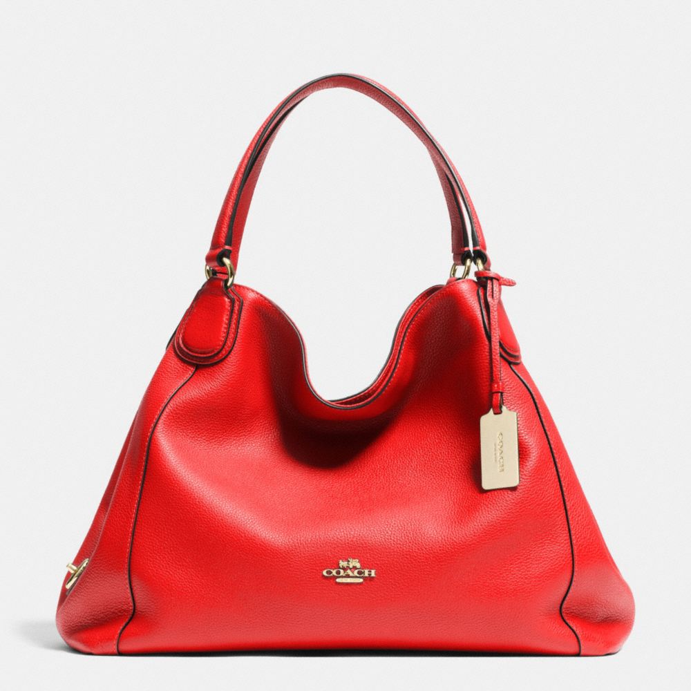 EDIE SHOULDER BAG IN LEATHER - LICRD - COACH F33547