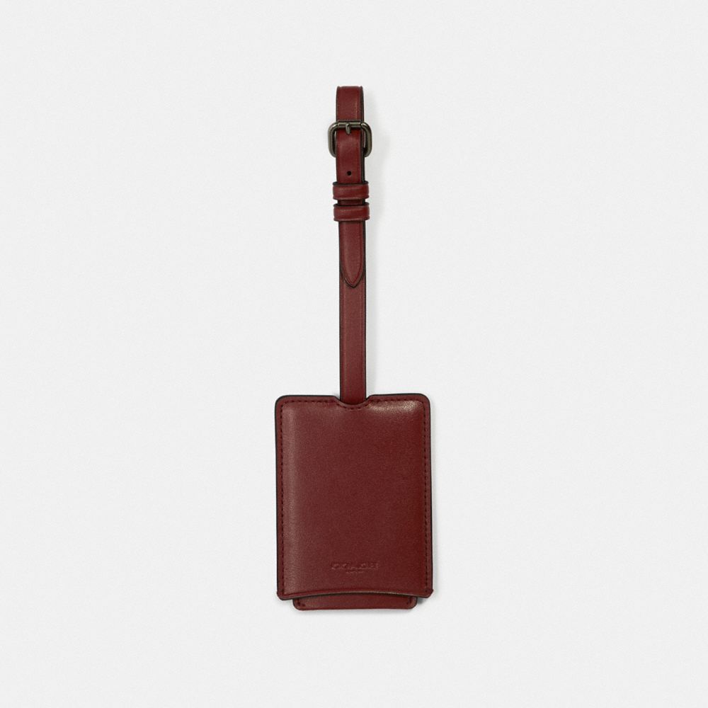 COACH LUGGAGE TAG - RED CURRANT - F33700