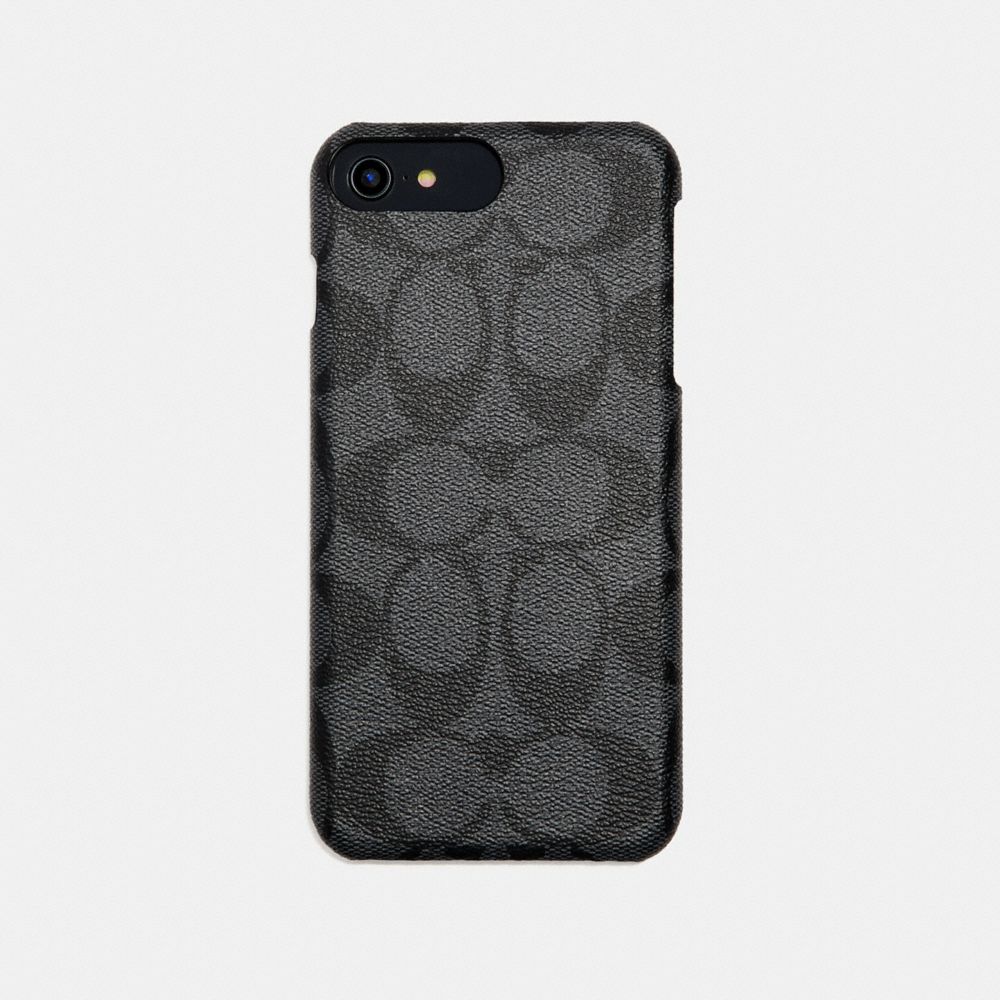 COACH SIGNATURE PHONE CASE - GRAY - F33750