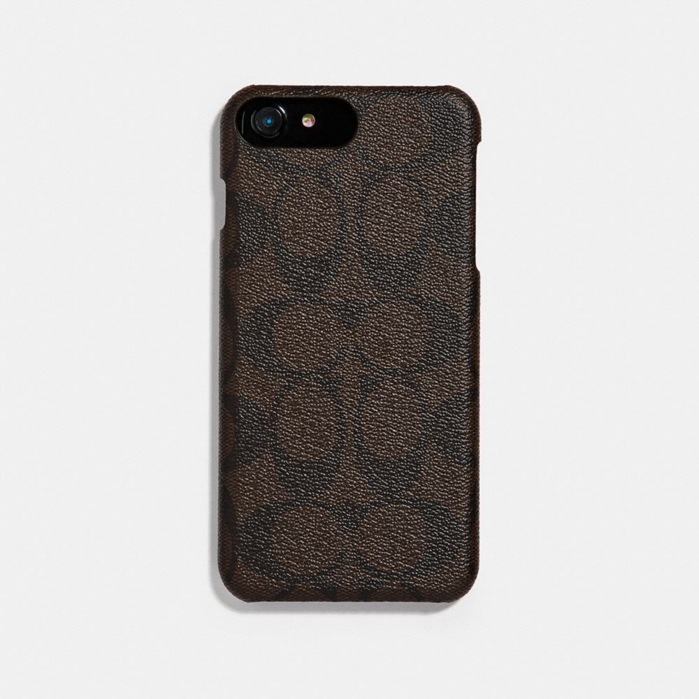 SIGNATURE IPHONE 7 PLUS CASE - COACH f33750 - MAHOGANY