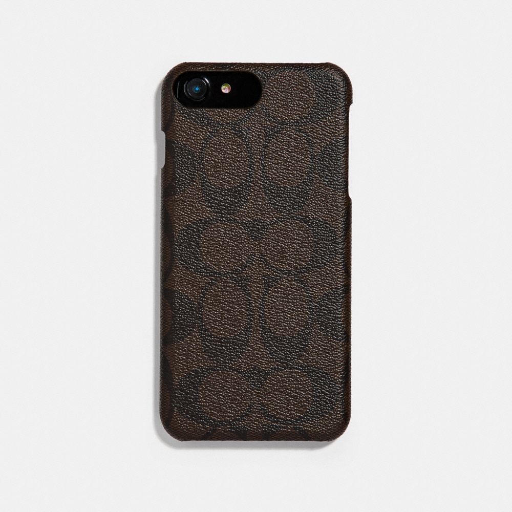 COACH SIGNATURE IPHONE 7 PLUS CASE - MAHOGANY - F33750