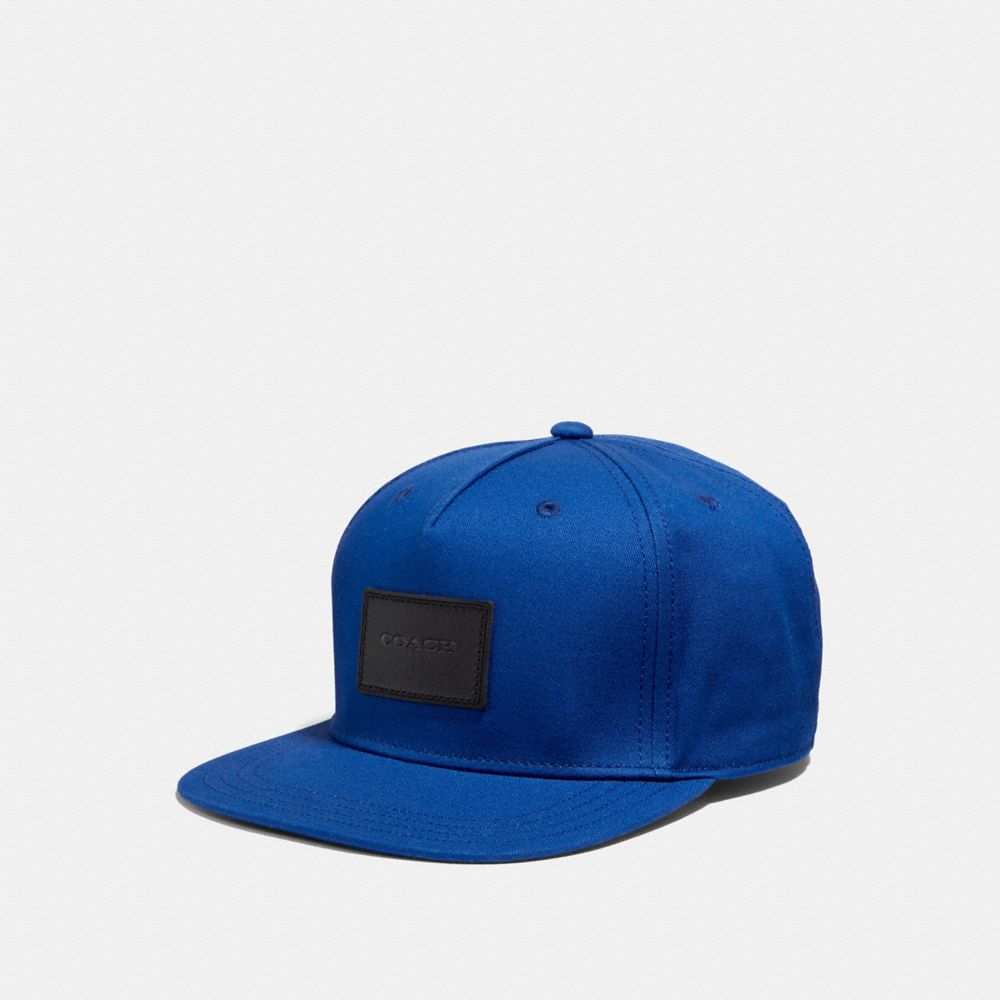 COACH F33774 FLAT BRIM HAT ROYAL BLUE