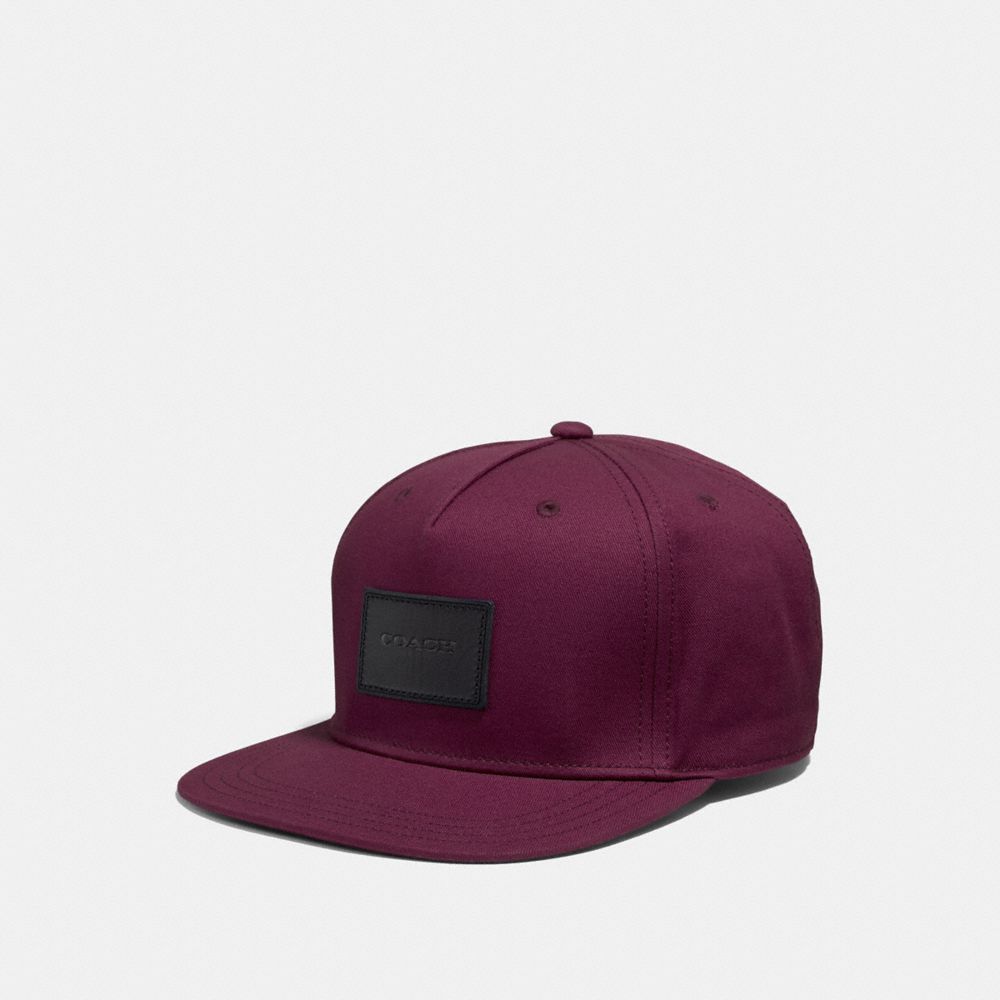 FLAT BRIM HAT - BURGUNDY - COACH F33774