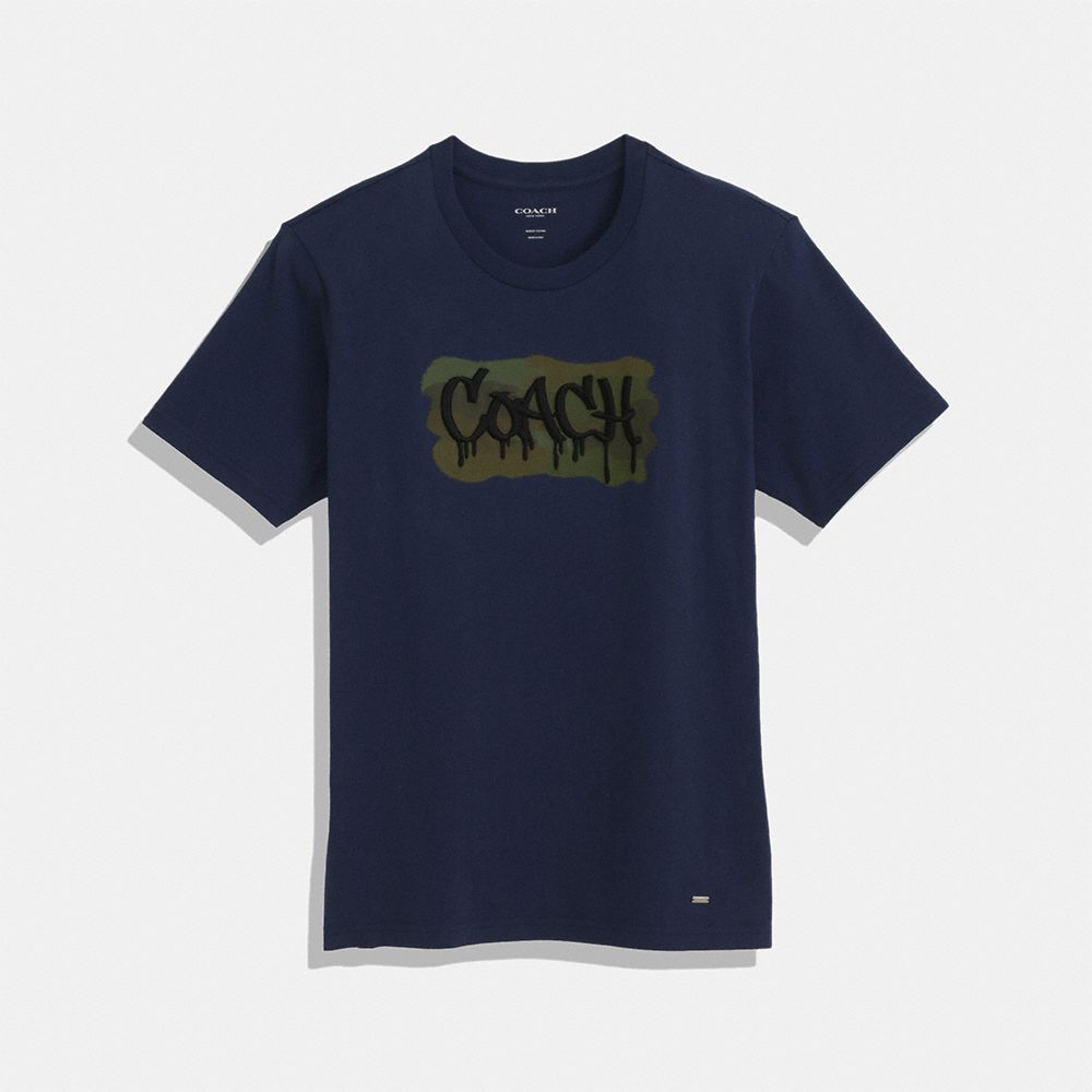 COACH COACH T-SHIRT - NAVY - F33781