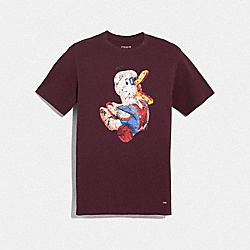 COACH F33785 Duck T-shirt BURGUNDY