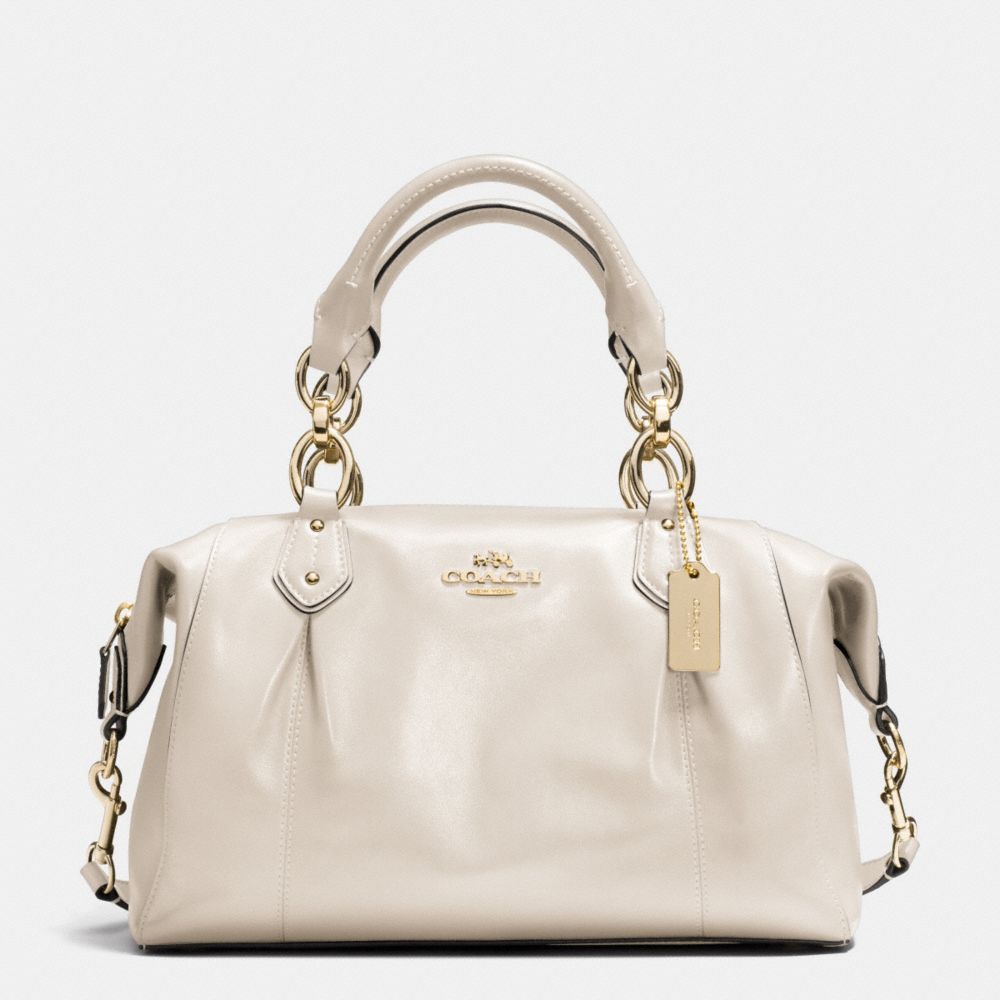 COLETTE LEATHER SATCHEL - f33806 - IM/IVORY