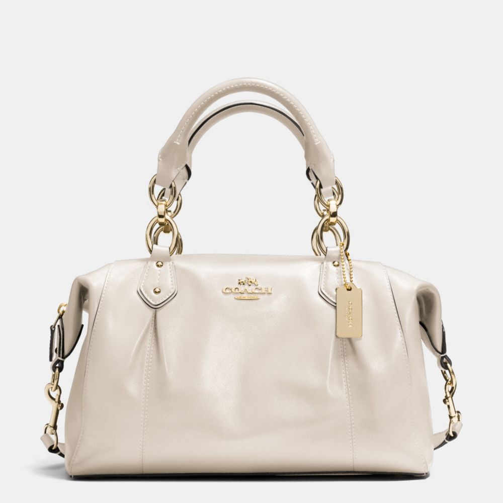 COACH COLETTE LEATHER SATCHEL - IM/IVORY - F33806